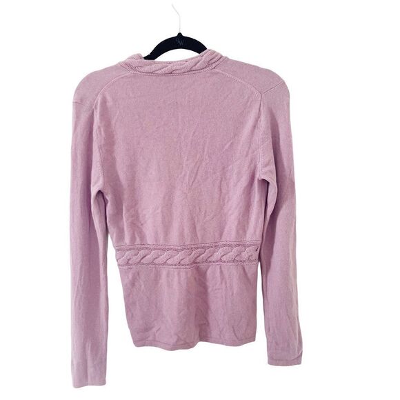 Peck & Peck Vintage Lavender 100% Cashmere Pullover Sweater - Picture 2 of 7